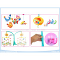 Electric Music Baby Mobiles Toys with Fabric Rattles